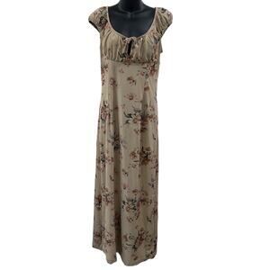 SEA New York Floral Column Midi Slip Dress